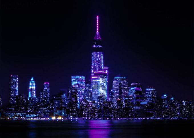 City In Blue