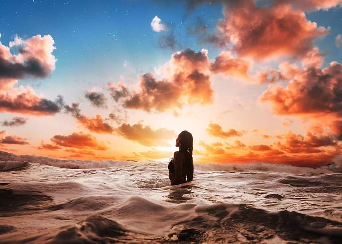 Lost in the ocean