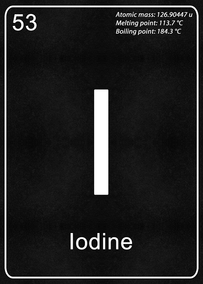 I Iodine Chemical Element