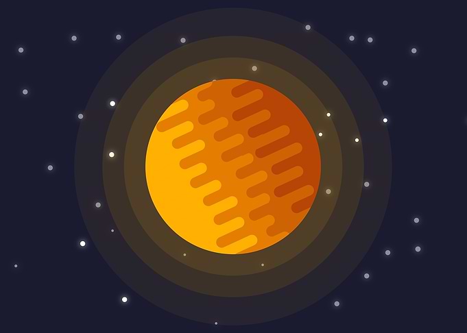 Sun flat design