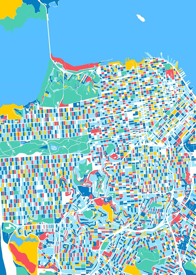 san francisco map retro 5