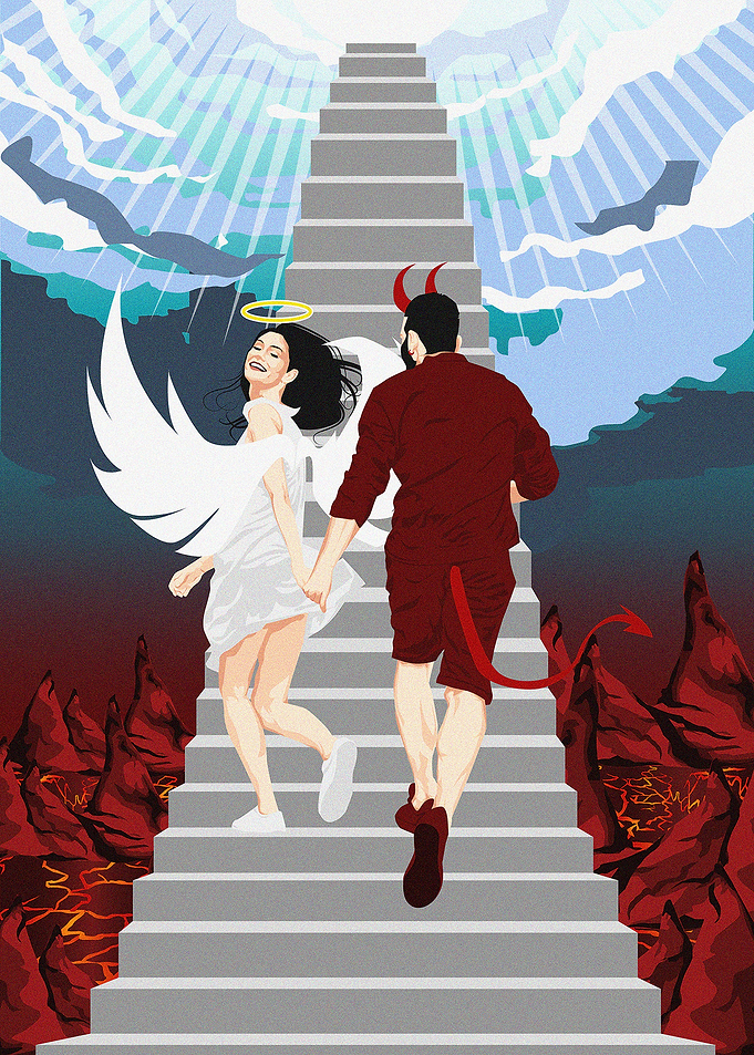 Angel and demon