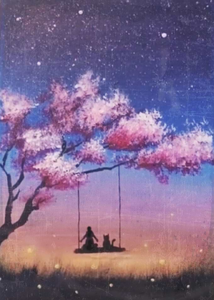 Atardecer bajo el arbol