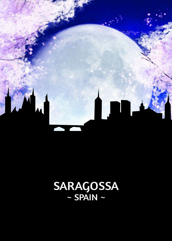 Saragossa Spain Skyline
