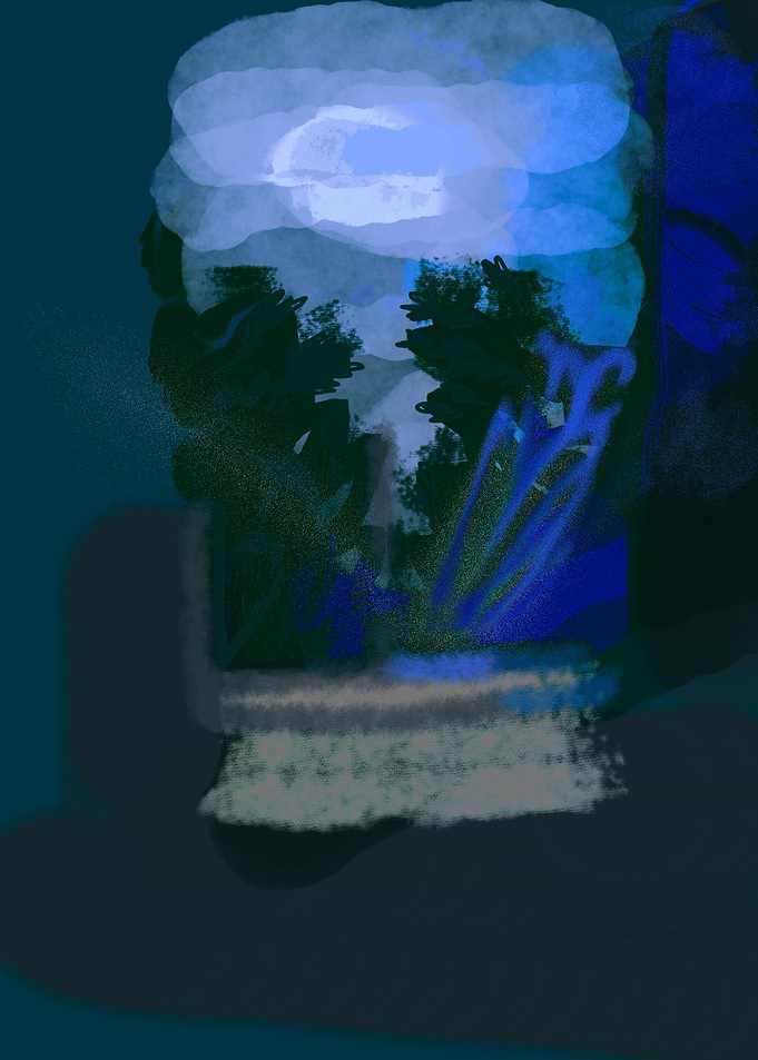 Window night view