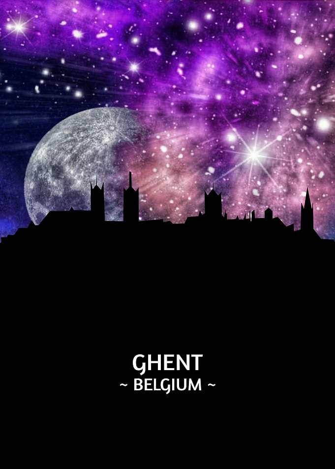 Ghent Belgium Skyline