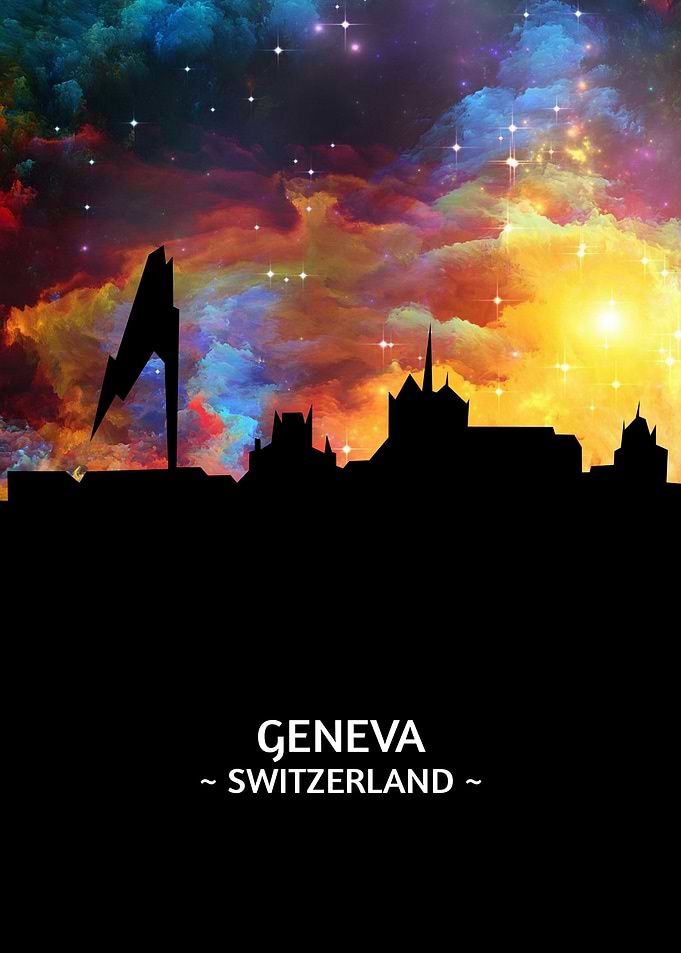 Geneva Switzerland Skyline