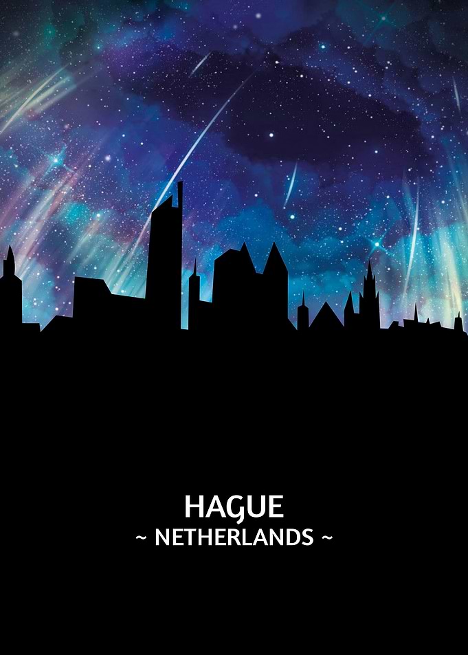 Hague Netherlands Skyline