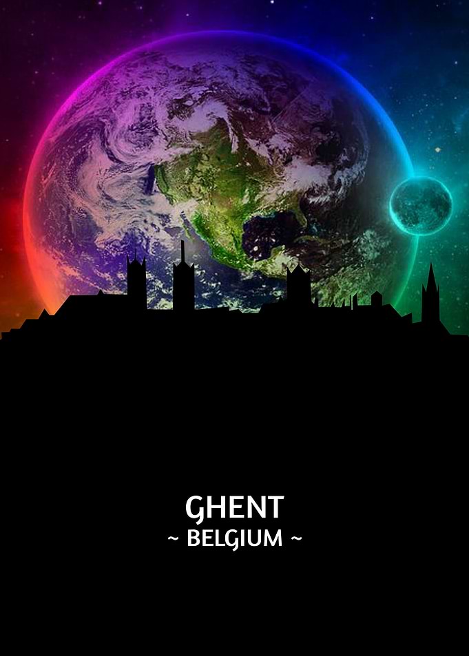 Ghent Belgium Skyline