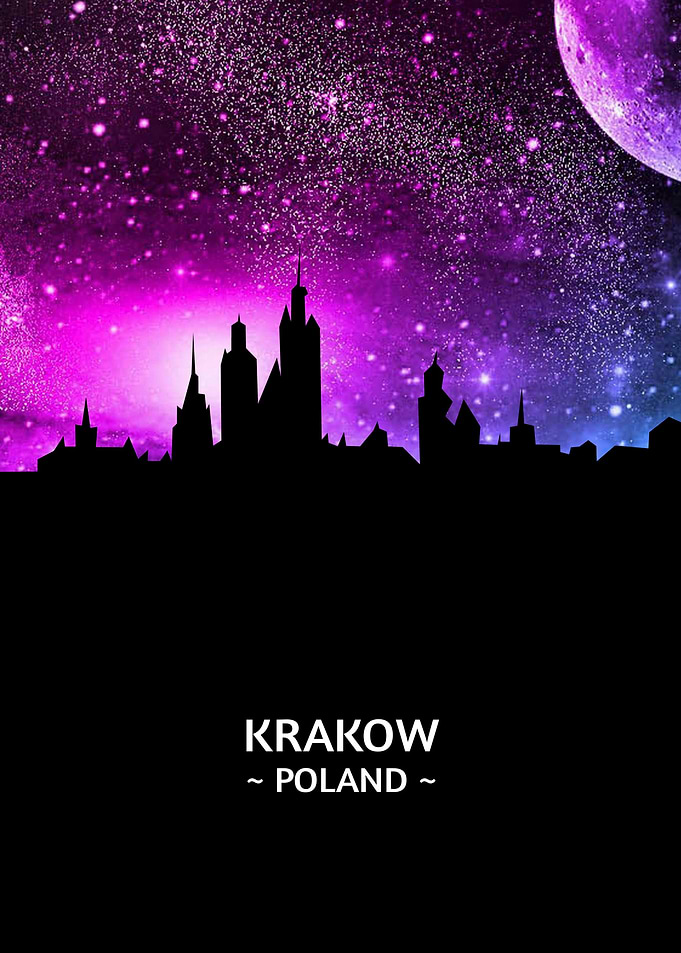 Krakow Poland Skyline
