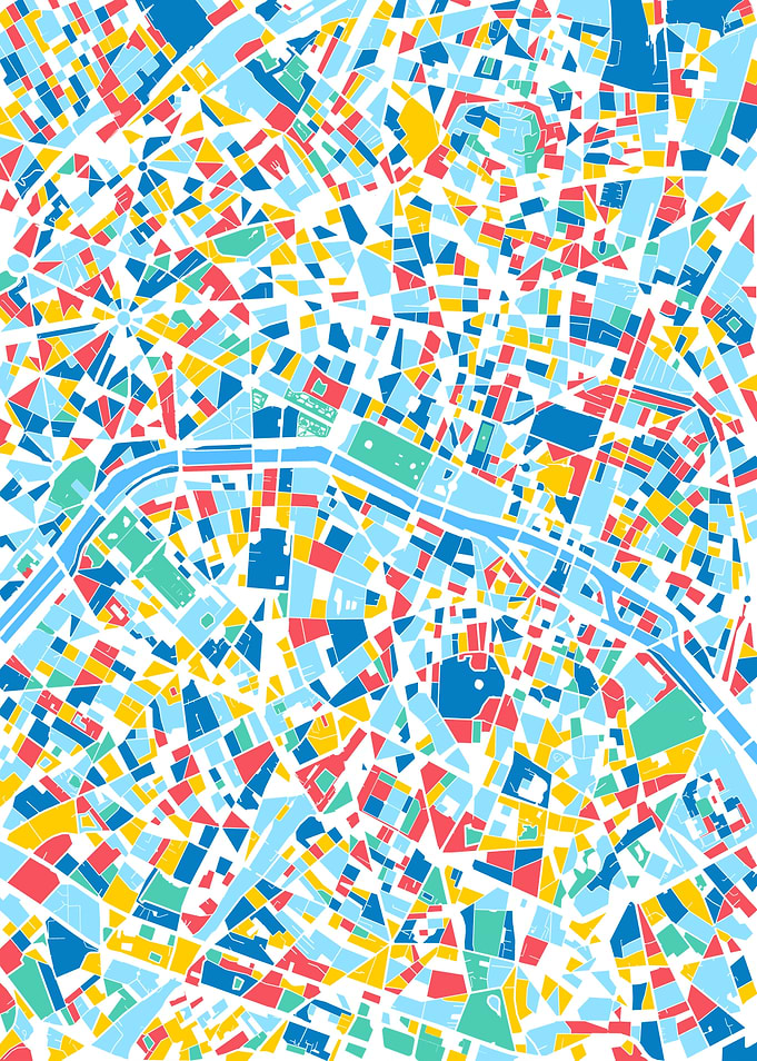 paris map retro 5