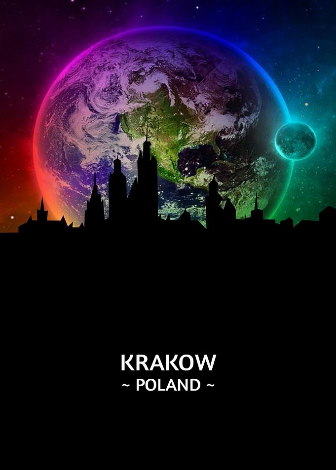 Krakow Poland Skyline