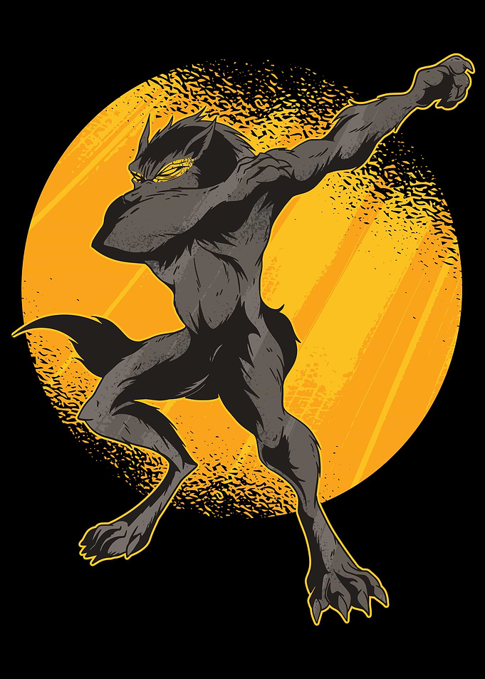 Dabbing Werewolf