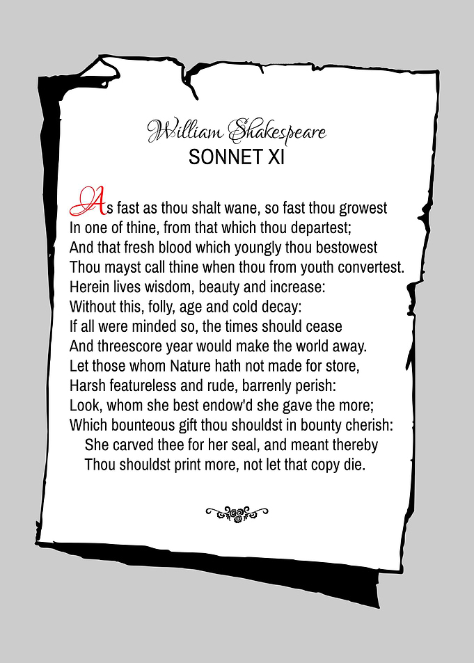 Shakespeare Sonnet 11