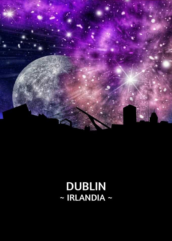 Dublin Irlandia Skyline