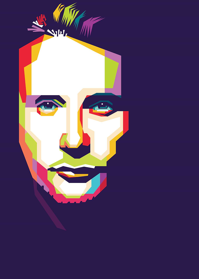 Handsome Man In WPAP Art