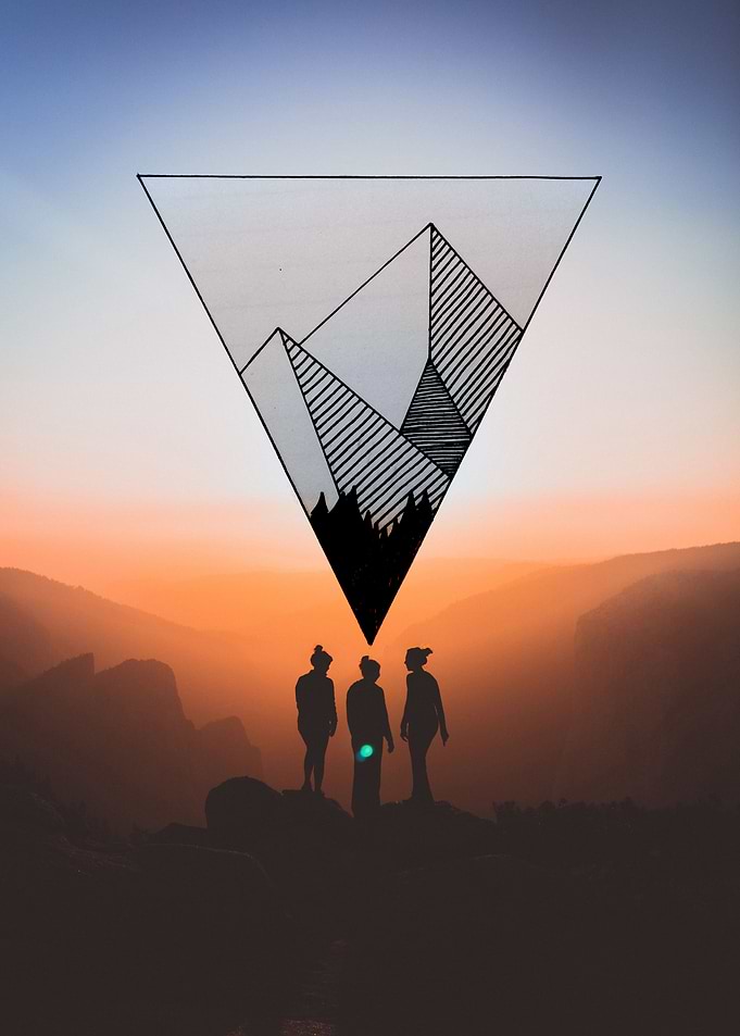 triangle black mountain