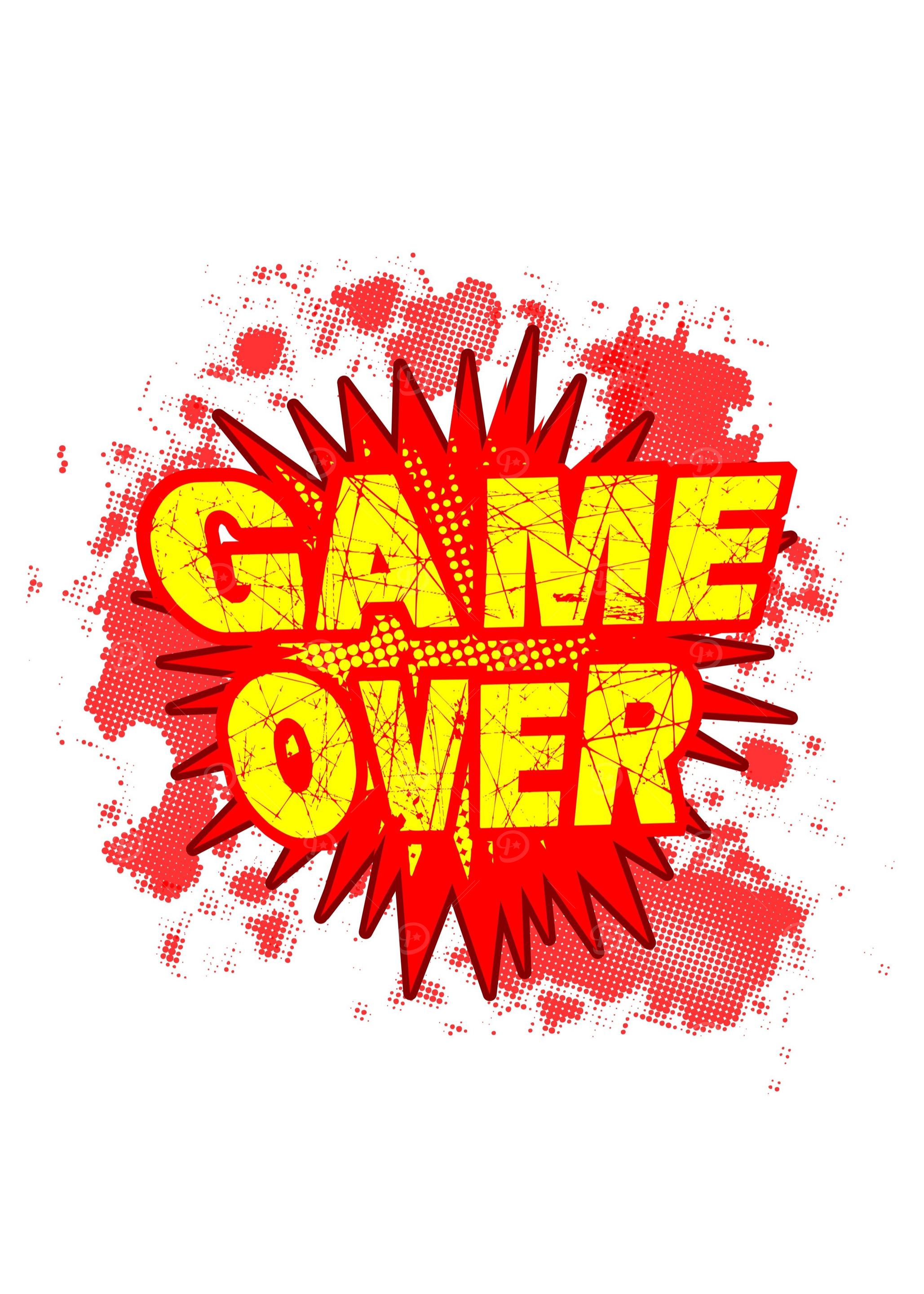 Game Over Cartoon Explosio