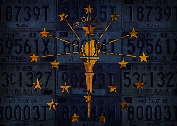 Indiana State Flag License