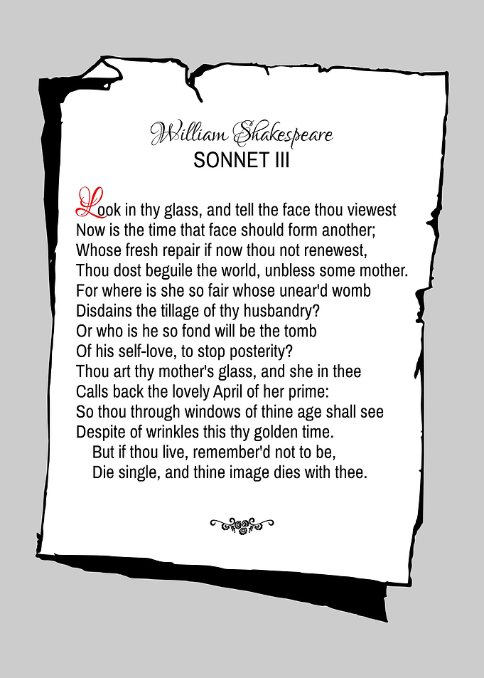 Shakespeare Sonnet 3