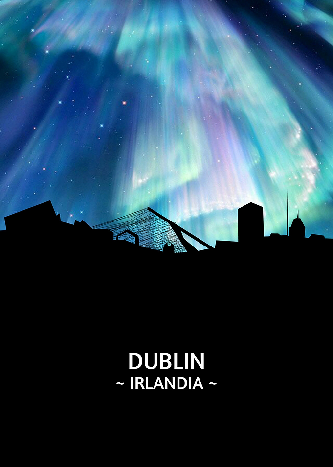 Dublin Irlandia Skyline