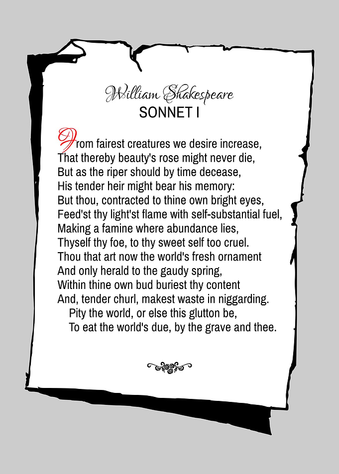 Shakespeare Sonnet 1