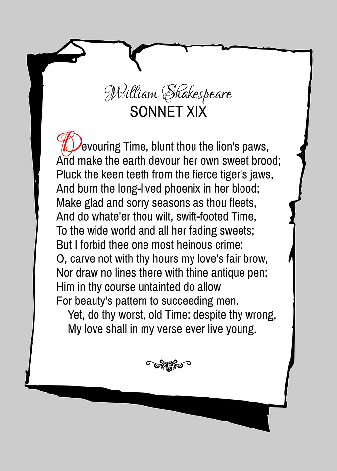 Shakespeare Sonnet 19