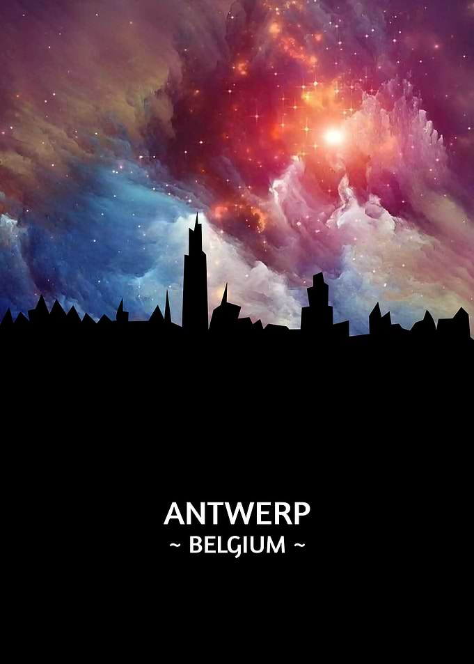 Antwerp Belgium Skyline