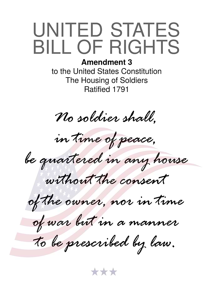 USA Bill Of Rights 3