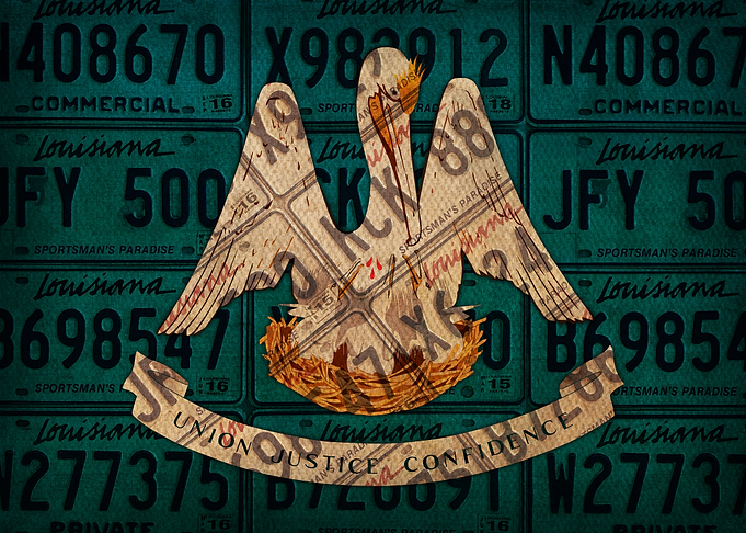 Louisiana State Flag Art