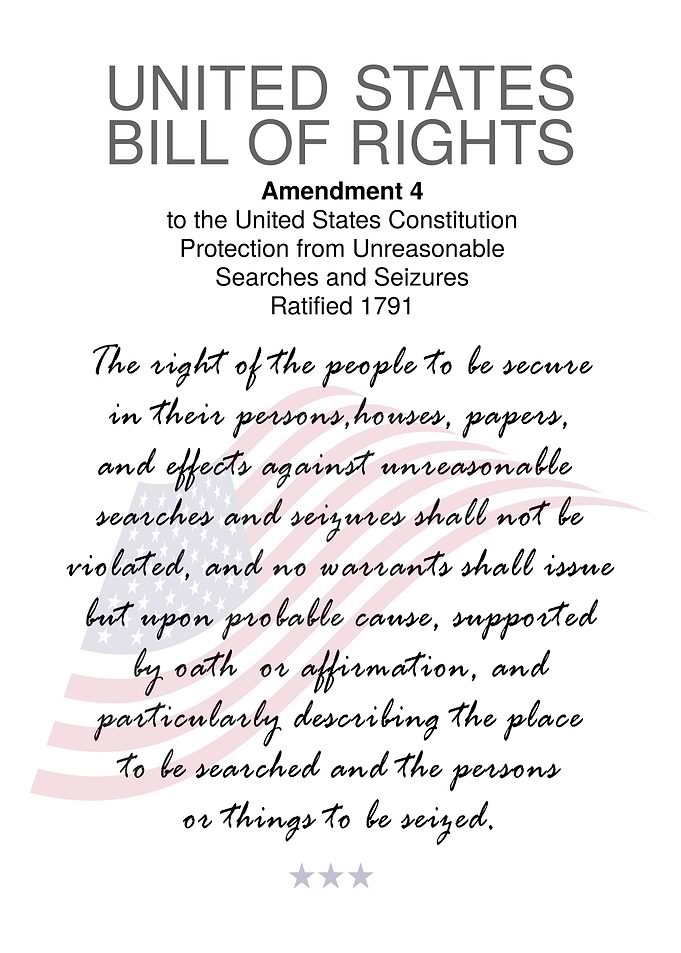 USA Bill Of Rights 4