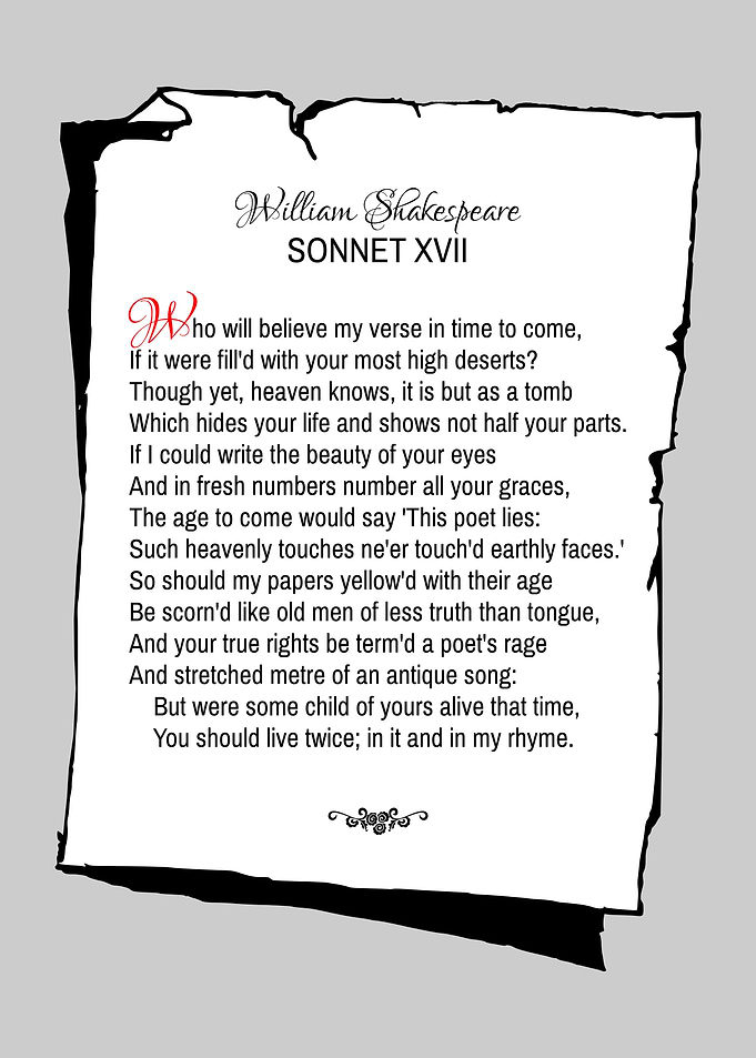 Shakespeare Sonnet 17
