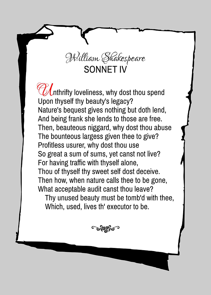 Shakespeare Sonnet 4