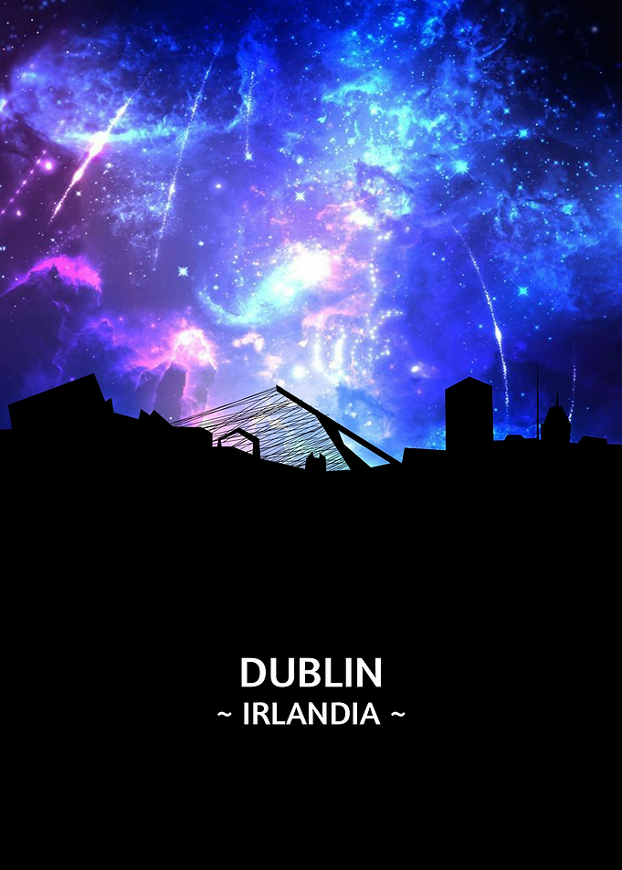 Dublin Irlandia Skyline