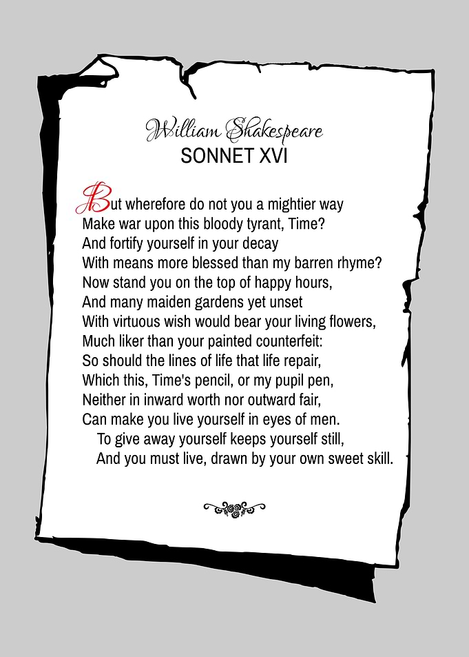 Shakespeare Sonnet 16