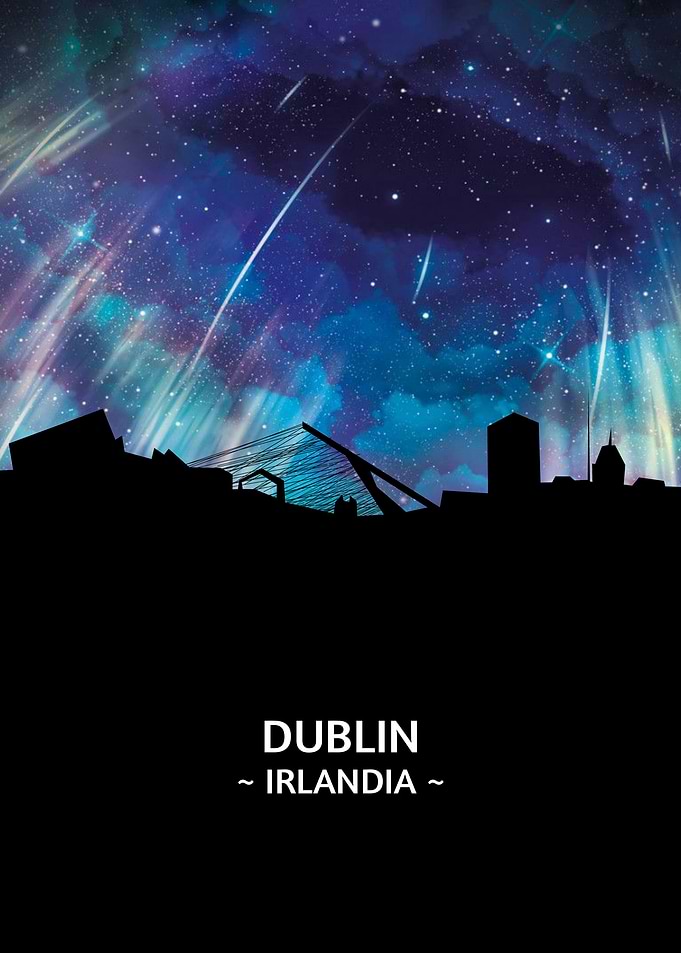 Dublin Irlandia Skyline