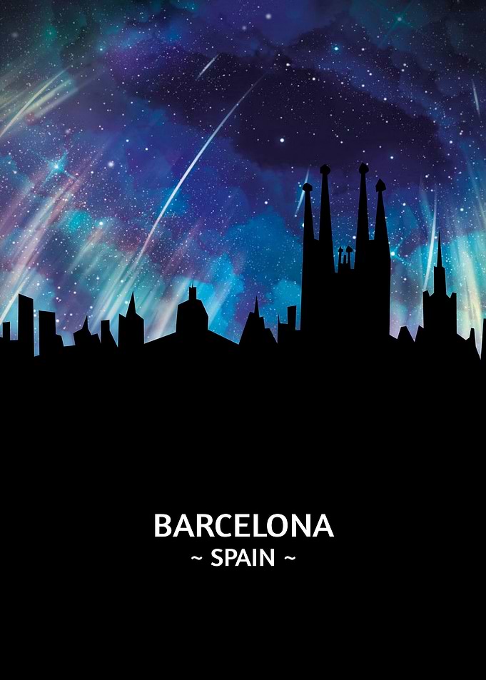 Barcelona Spain Skyline