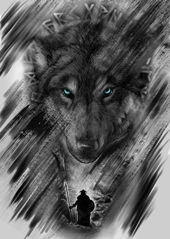 Odin and Fenrir