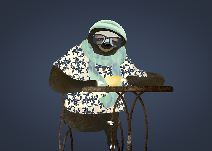 Hipster Sloth