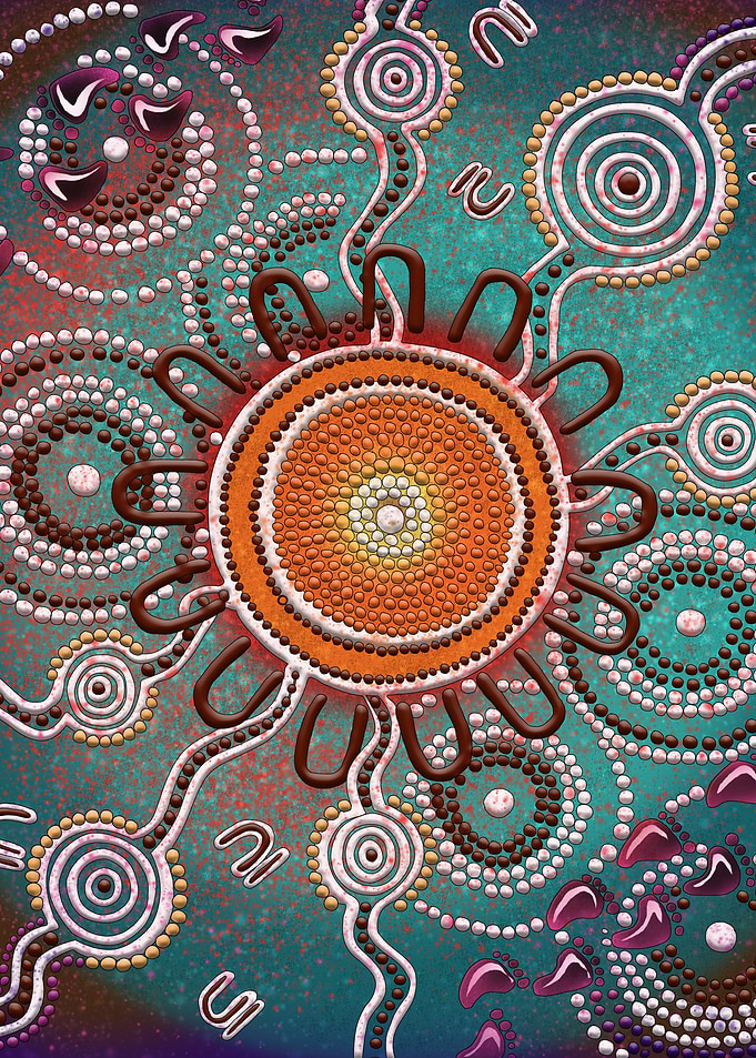 the pattern of the sun