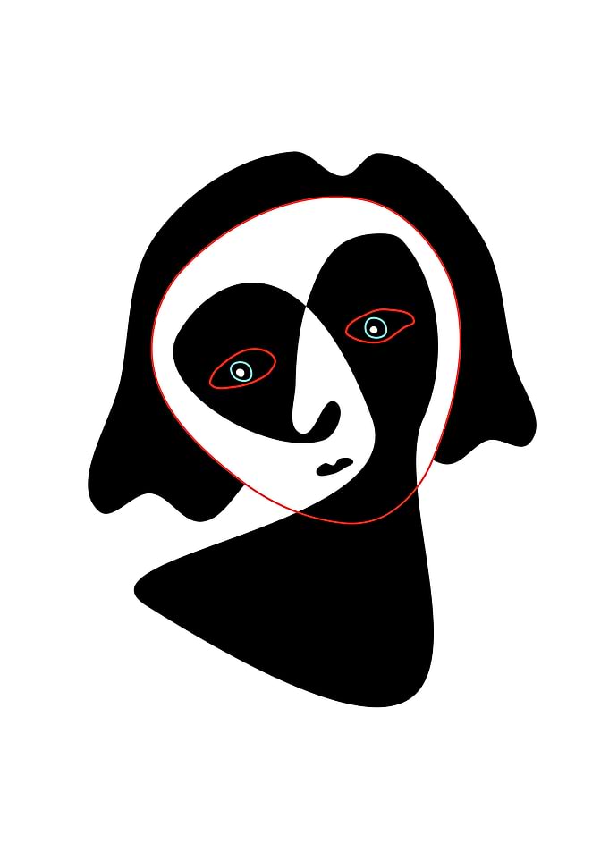sad vector girl