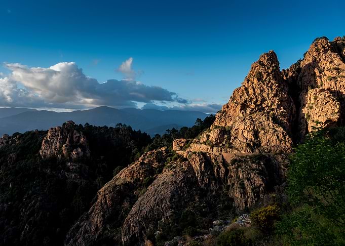 Rocks and clouds