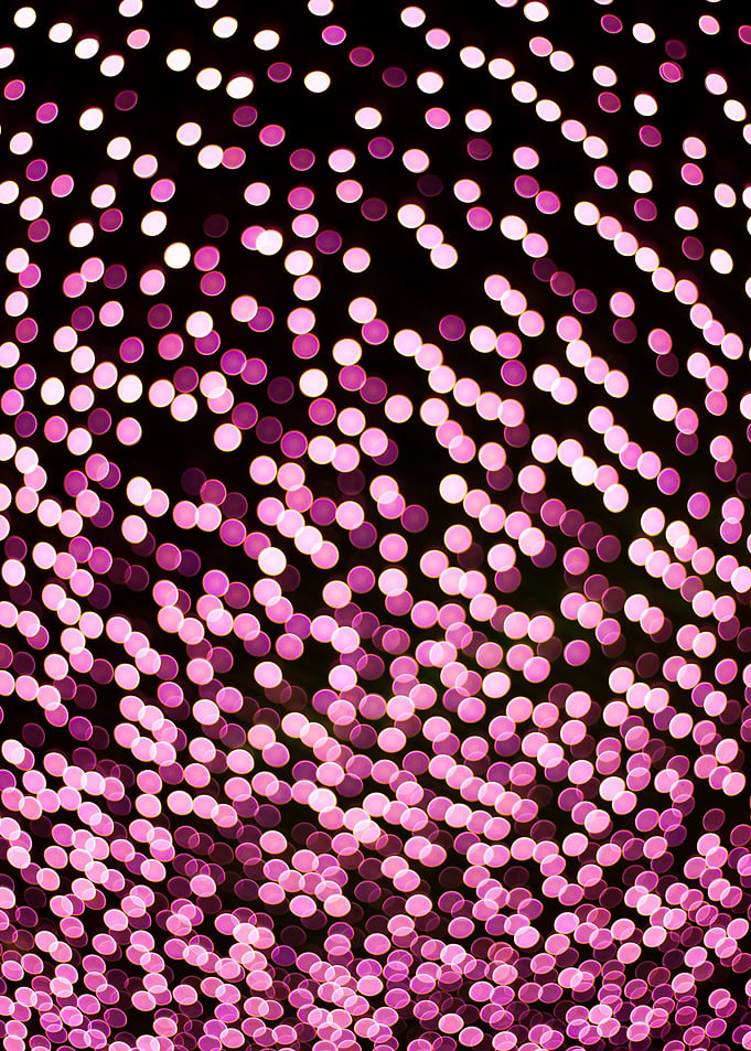 Pink city lights