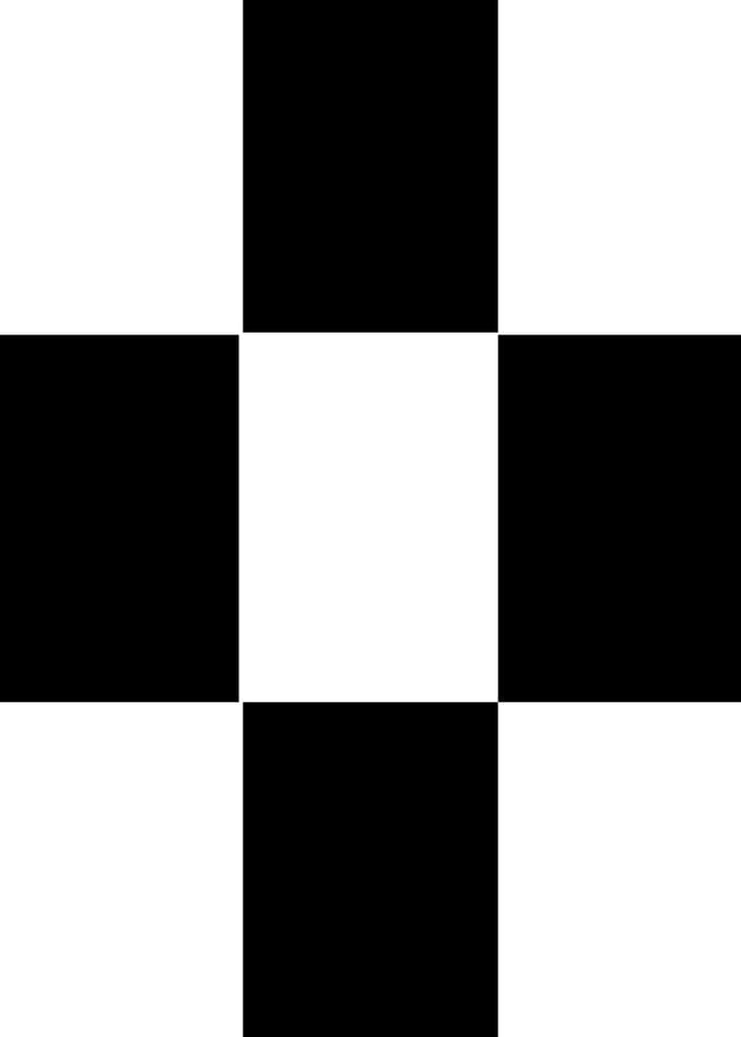 5 White Rectangles