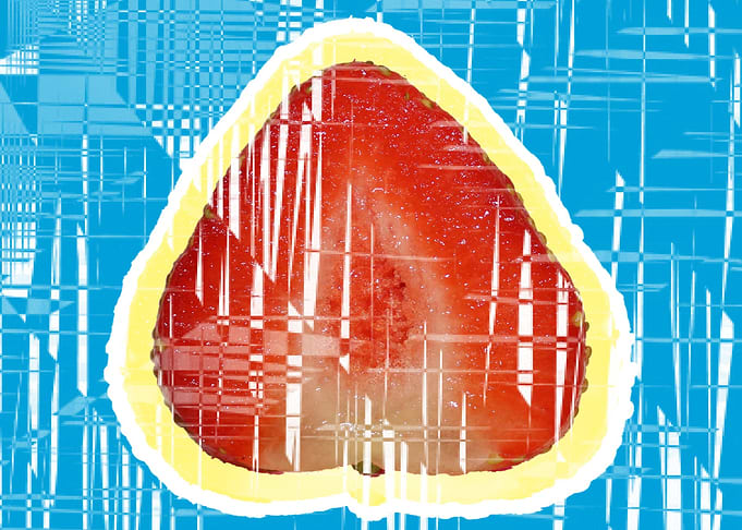 Distressed strawberry