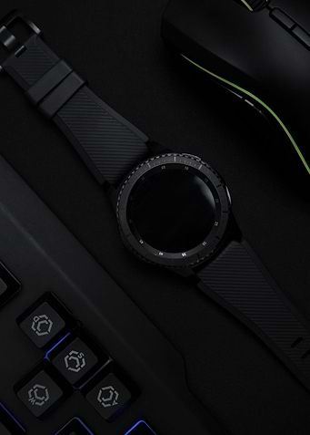 Gaming Gear on Black Bg
