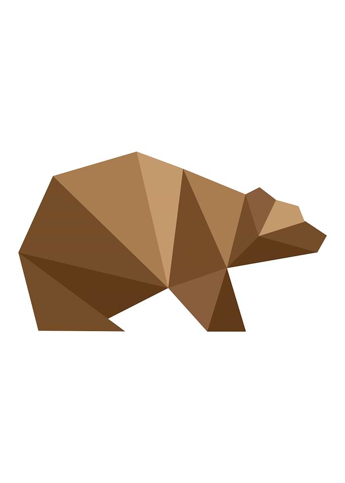 origami bear