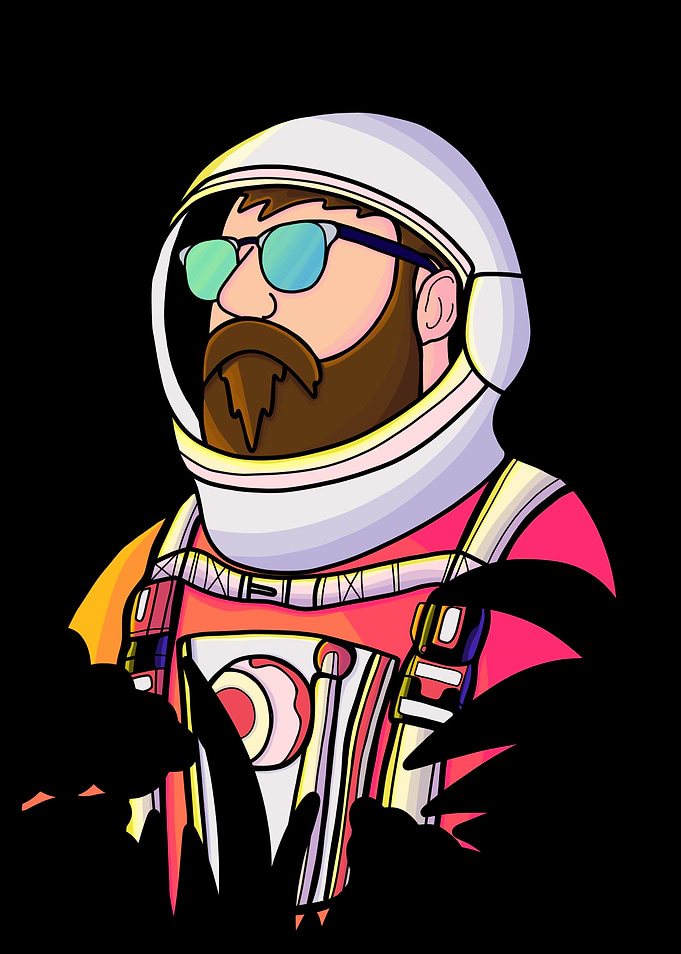 The beardy astronaut