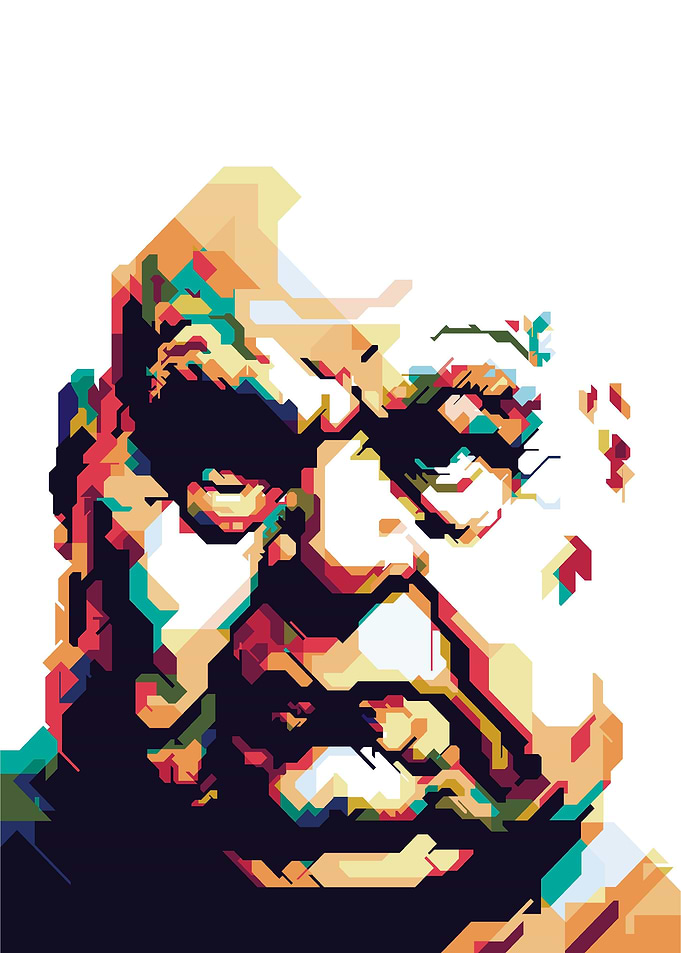 wpap style 45 old man