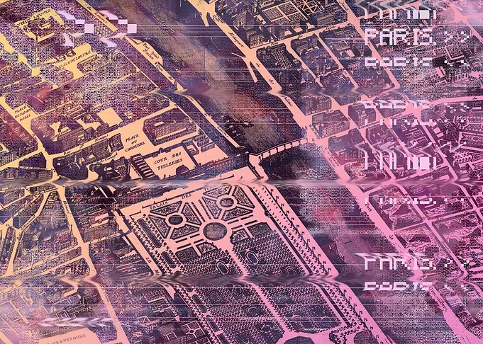 Old map Paris 02